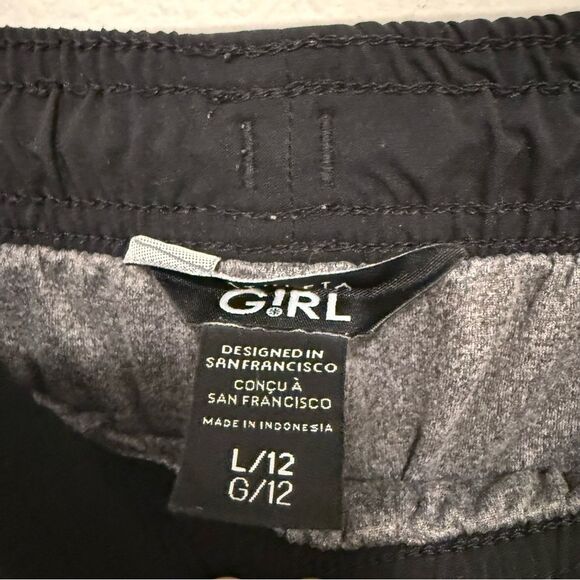 Athleta Girl Lined High Jump Joggers Black Size L/ 12 - Picture 7 of 9